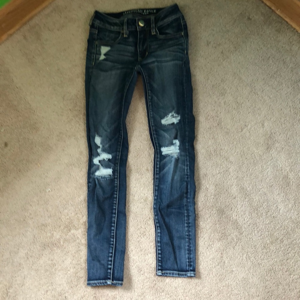 American eagle ripped jeans/jegging